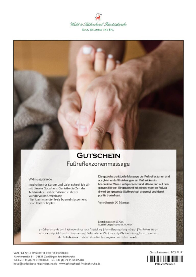 Fußreflexzonenmassage